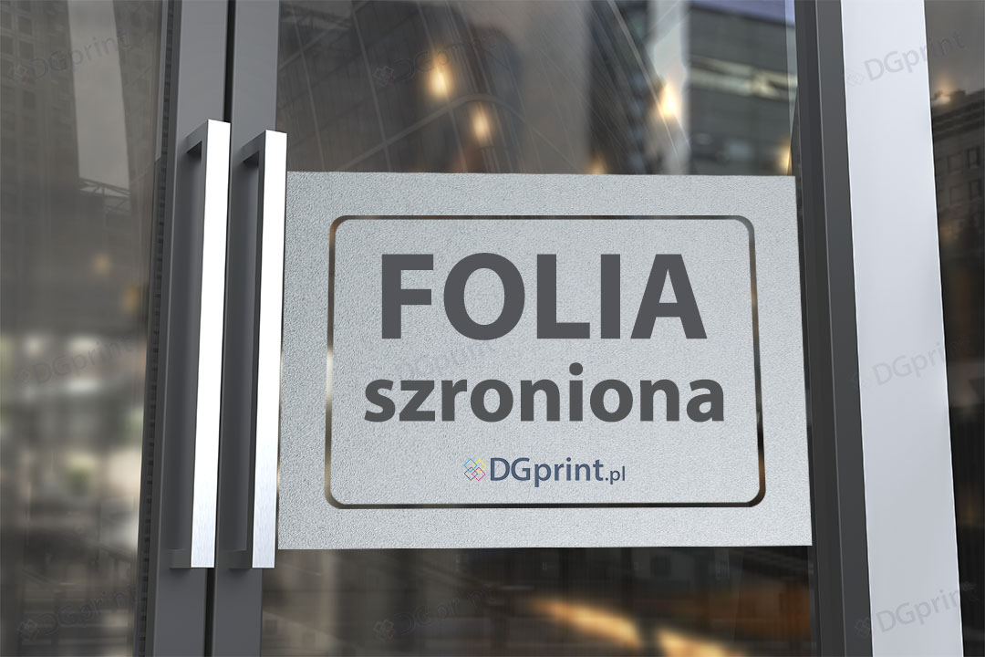 folia szroniona z nadrukiem drukarnia DGprint.pl